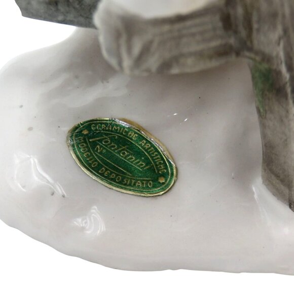 FONTANINI Child and Bird Country Farm Scene #541 Italy Vintage 9" Tall Figurine - Picture 9 of 11